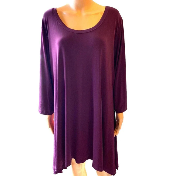 Women Within Stretchy Comfortable Summer Top Blouse Women Plus Size 2X 26/28 - Picture 1 of 6